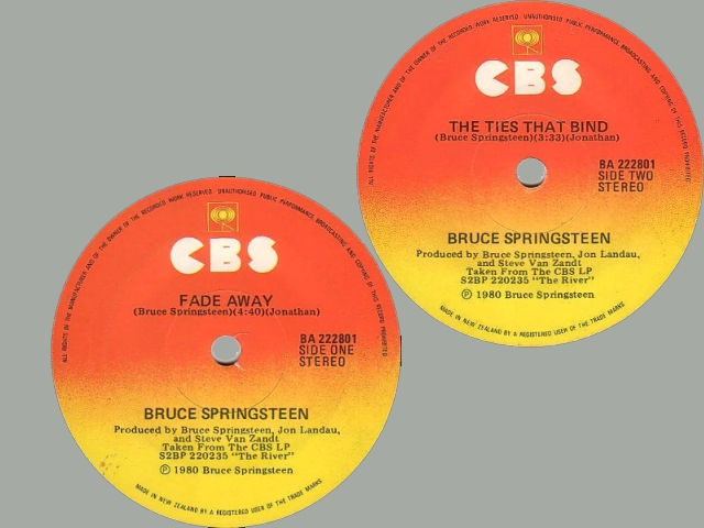 Bruce Springsteen - FADE AWAY / THE TIES THAT BIND